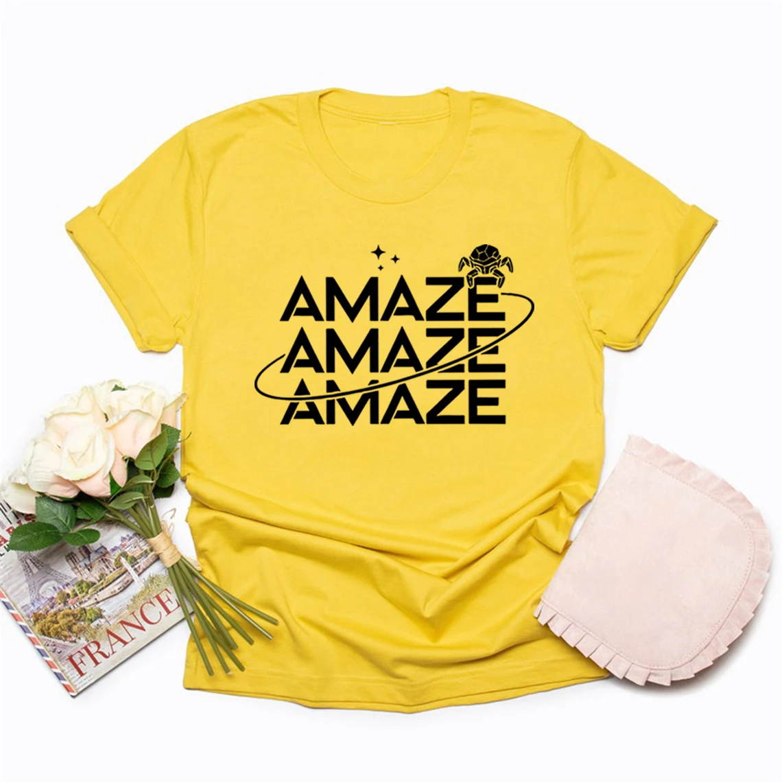 Amaze Unisex T-Shirt Project Hail Mary Rocky Inspired Sci Fi Shirt Short Sleeve Graphic T Shirts Funny Space Quote Tshirt Tops view 4