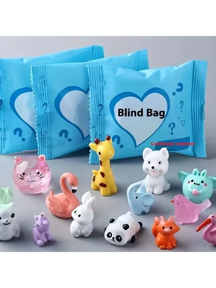 50 Stück Mini-Tier-Überraschungs-Blindbags, Niedliche Leuchtende Tiere in Verschiedenen Farben, Blindbox-Spielzeug für Kinder, Geburtstagsgeschenke