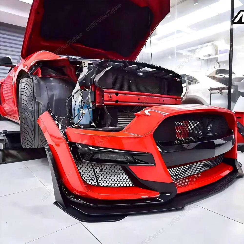 

For Mustang GT500 2014-2021 Front Bumper Corner Spoiler Prevent Collision Front Side Corner Winglet Splitters Bodykits Tuning