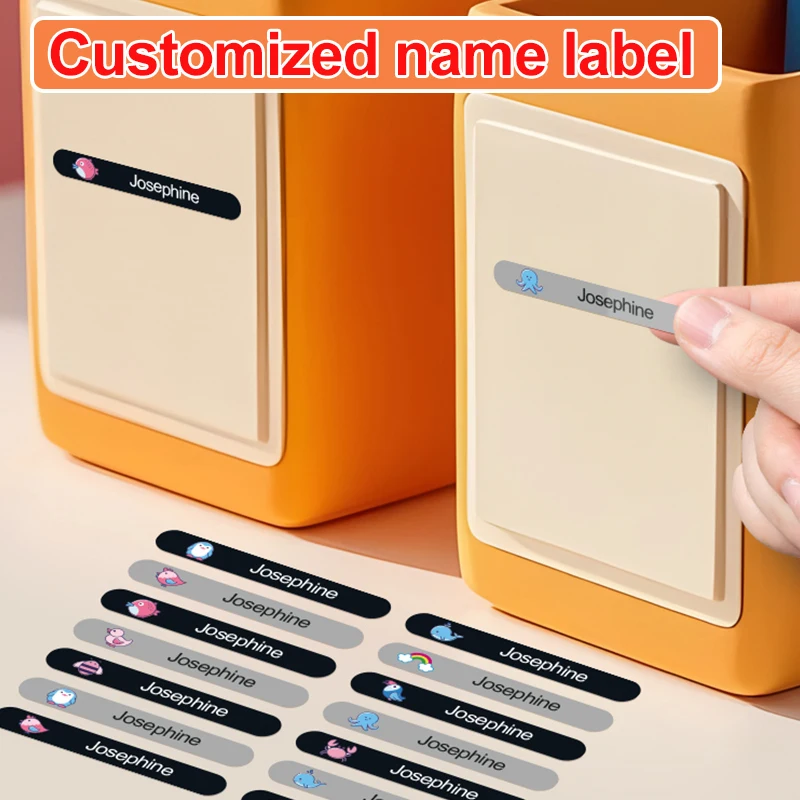 

Multicolor Personalized Stickers Custom Name Tags for Sport Bottles, School Supplies & Travel Mugs - Tear-Resistant Adhesive