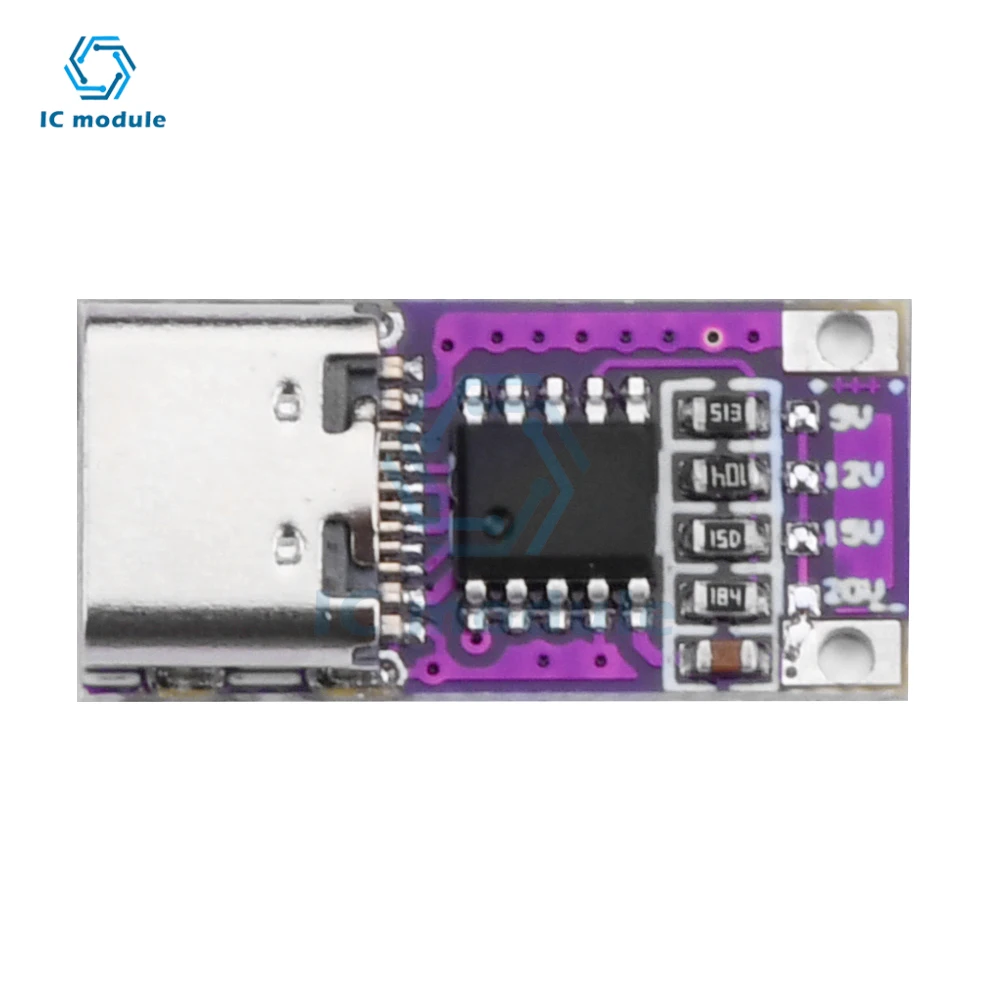 PD/QC2.0 3.0 Fast Charging Protocol Deception Boost Aging Test Trigger Module Type-c Output 5V/9V/12V/15V/20V