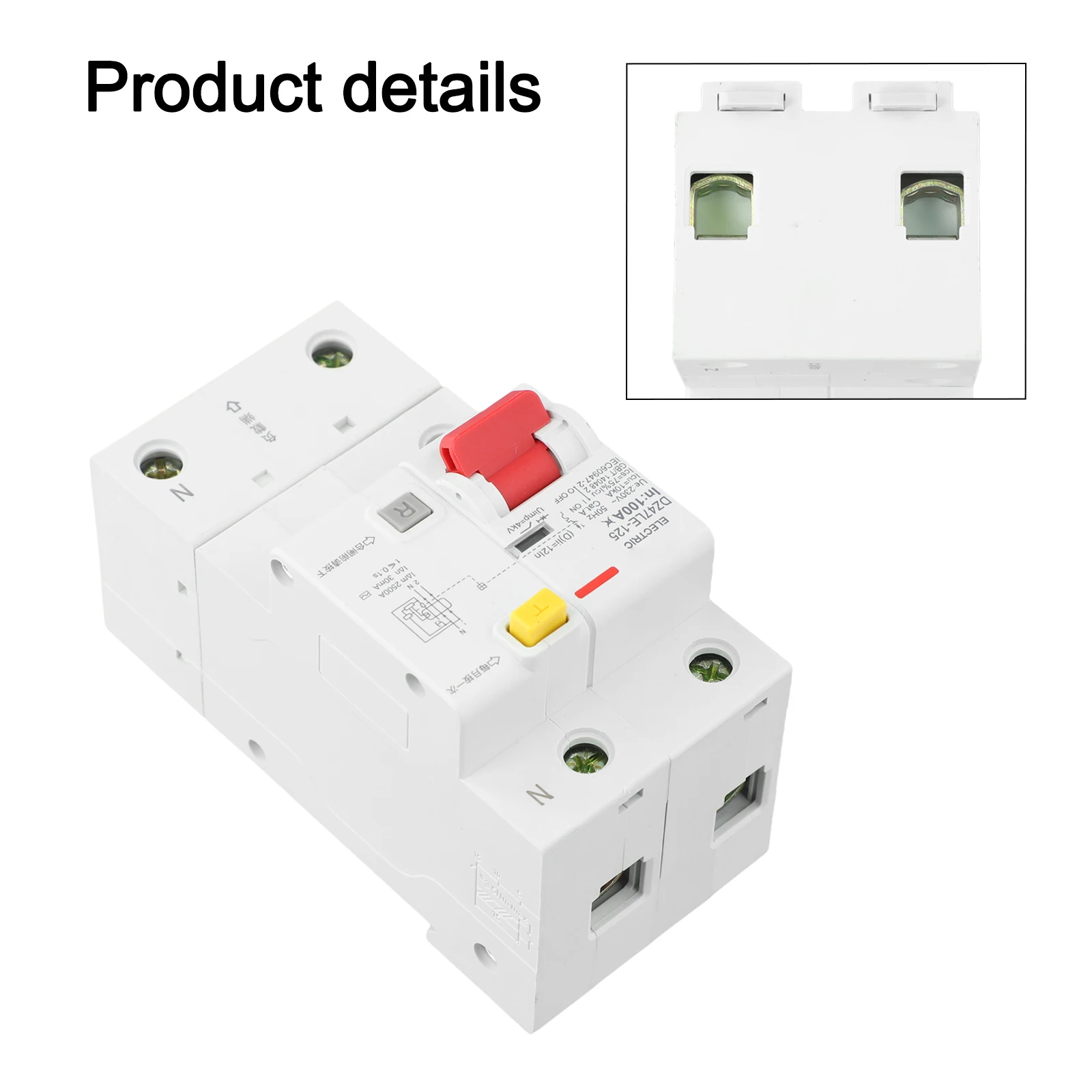 

Для электрического устройства безопасности DZ47LE эффективно мониторы остаточного тока и обеспечивает защиту от перегрузки номиналом 100 А