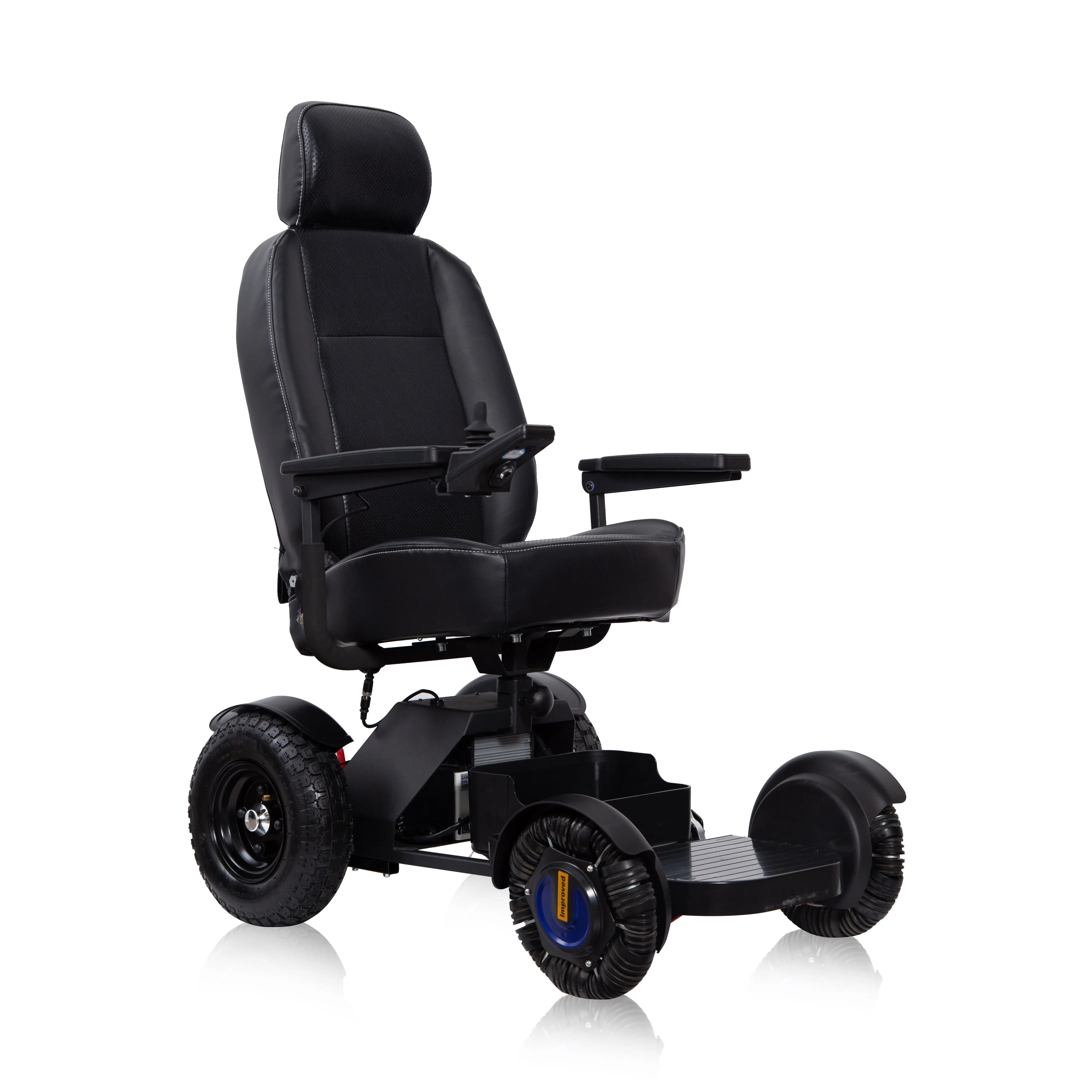 

Luxury All Terrain Detachable Power Chair Motorized Electric Wheelchair With High Backrest For Physical Therapy