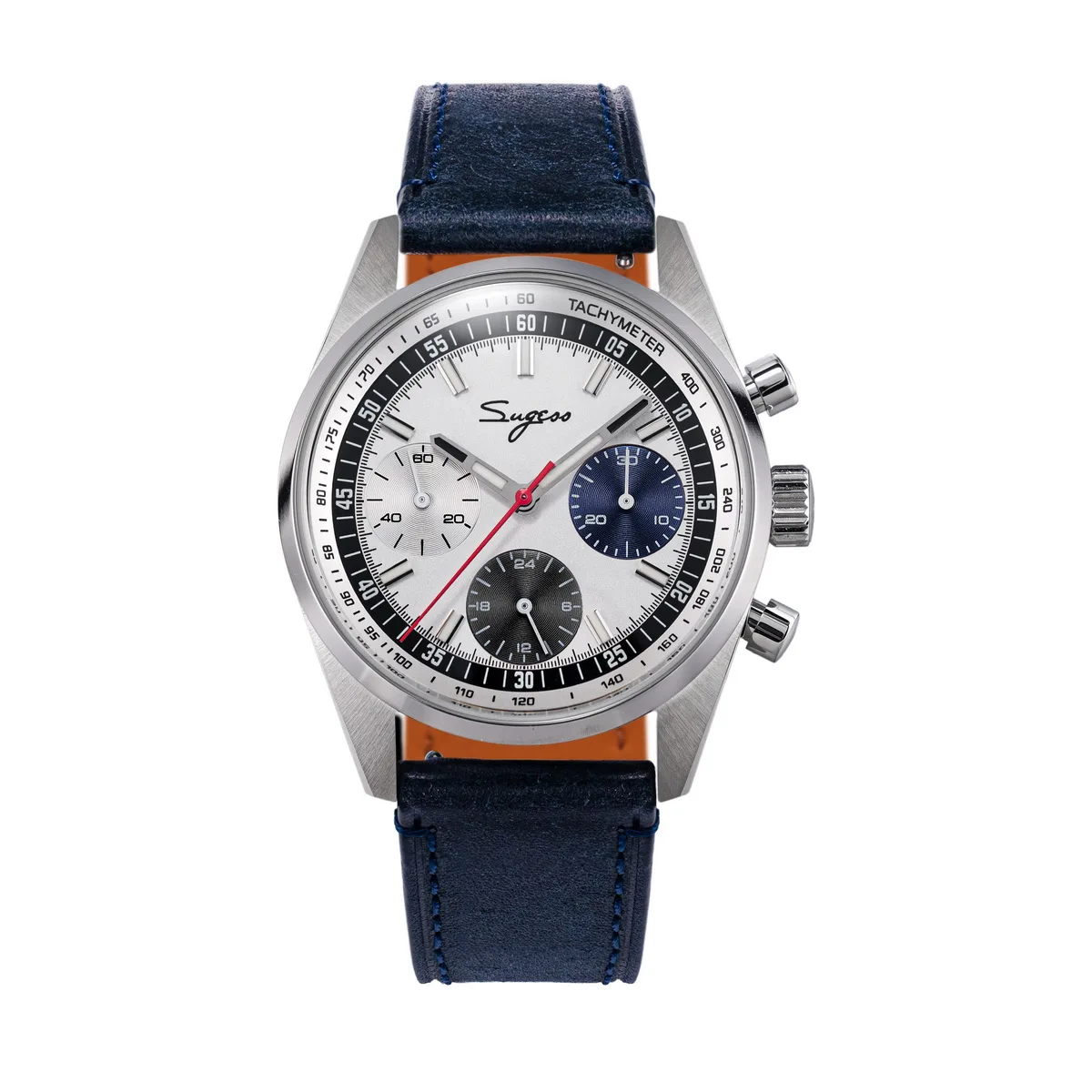 Sugess Mens Watch 38mm Chronograph Mechanical Wristwatches Tianjin