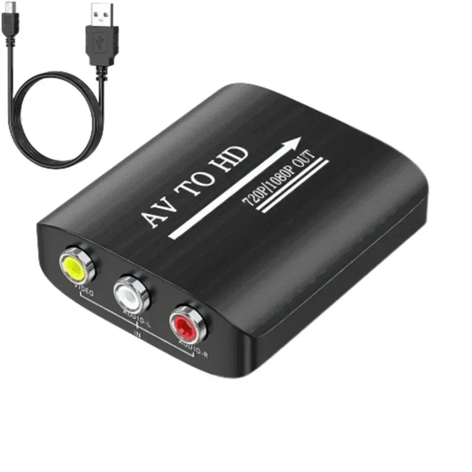 

HD 1080P AV To RCA TV-Composite Adapter Converter With USB Cable CVBS For N64 Wii PS1/2/3 Xbox One SNES Etc