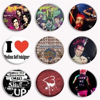 FRANKENSTEIN GIRLS Soft Button Pin Msi Mindless Self Indulgence Brooch Jamie Hewlett Cartoon Seem Strangely Badge Fans Collect