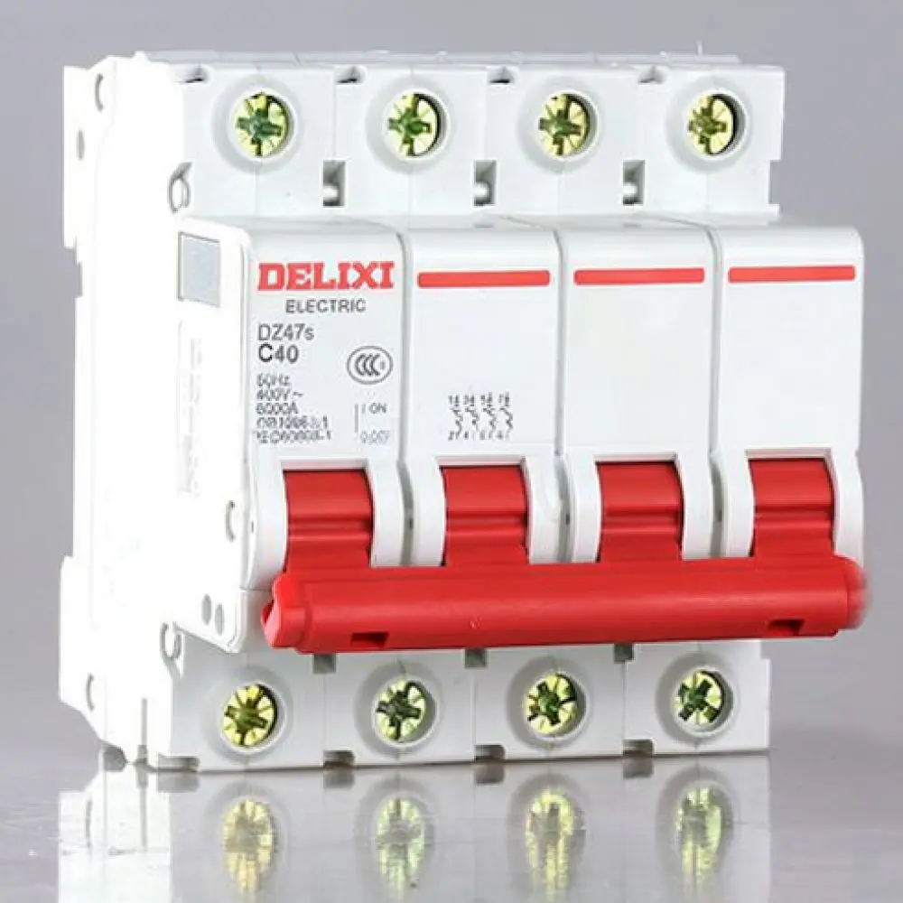 For For Delixi DZ47S Miniature Circuit Breaker Household Power Safety Switch Distribution Box Electrical Protection MCB