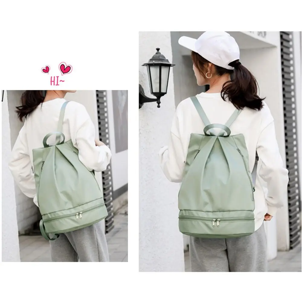 Water Wet Dry Separation Fitness Bag Waterproof Large Capacity Swimming Backpack Portable Expansion Travel Handbag Hiking