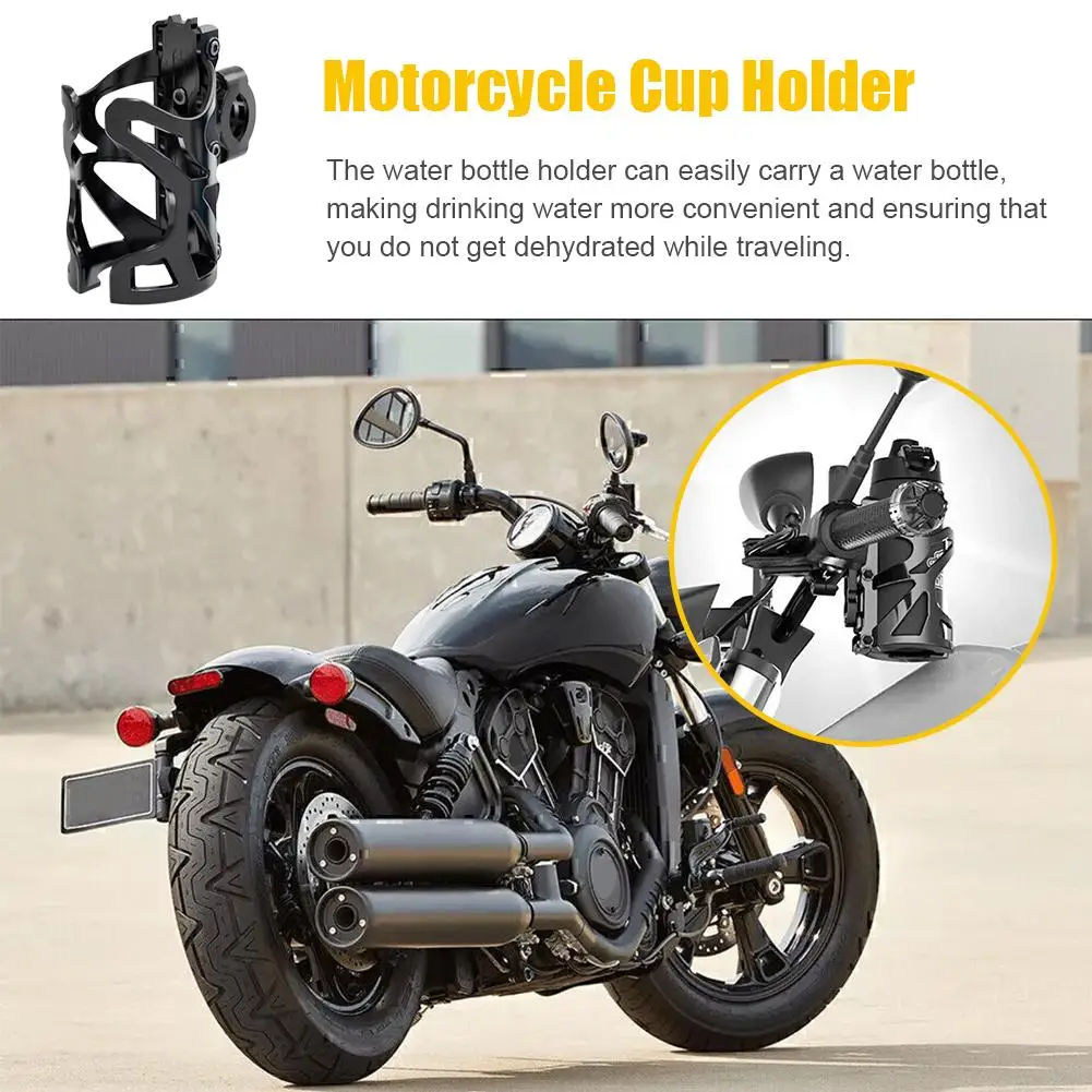 Motorcycle BIcycles Bottle Cage Water Cup Holder Multi-purpose Drink Holder Handlebar Bottle Cup Holder Creative Universal