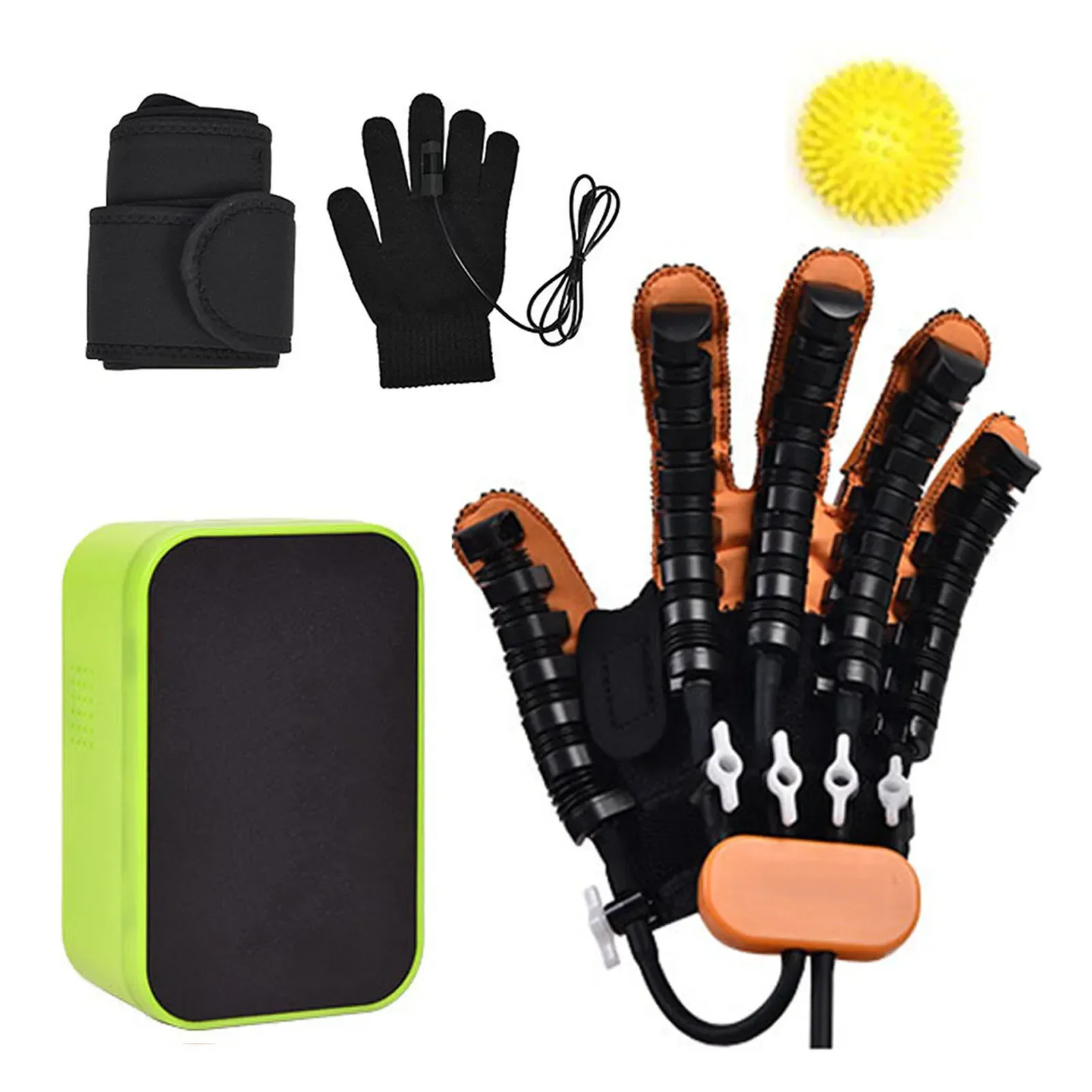 

Rehabilitation Robot Gloves, with Single Finger Training and Mirror Mode, Smart Chargeable Finger Training Rehab Orthotics