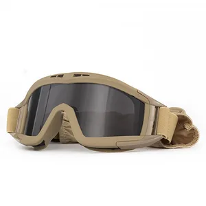 Outdoor tactical glasses, desert grasshopper military goggles, dustproof shot, shock -resistant sports glasses for CS motorcycle 8 Main Sales Tactical Military Glasses - №3