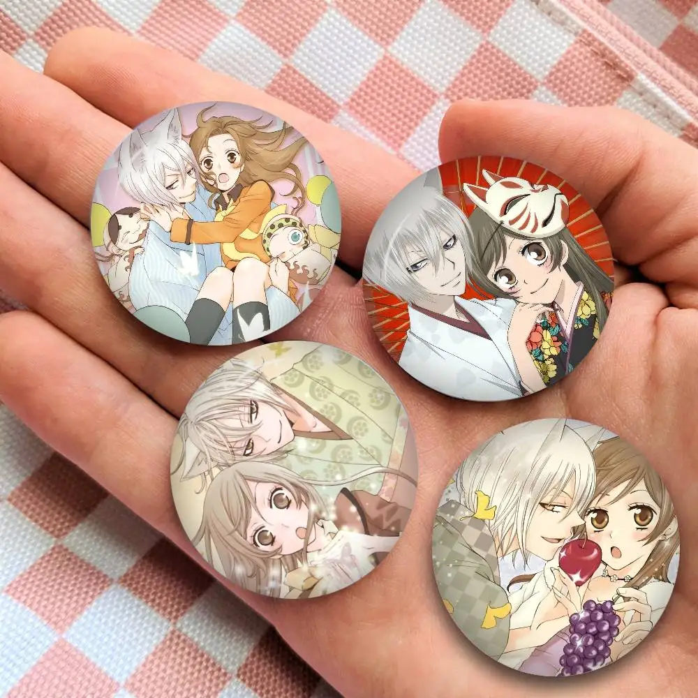 Anime Kamisama Kiss Anime Button Pin Minimalist Y2K Psychedelic Retro Brooch Bag Lapel Badge Jewelry Gifts