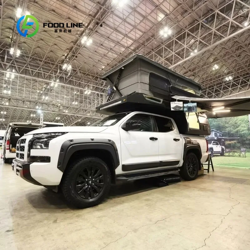 Customized Pickup Truck Camper With Pop Up Roof And Slide Out Kitchen For Overland Camping Bulk Order Get Discount