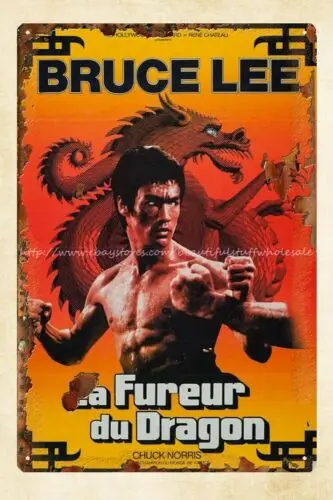 house discount plaques Bruce enter the dragon metal tin sign