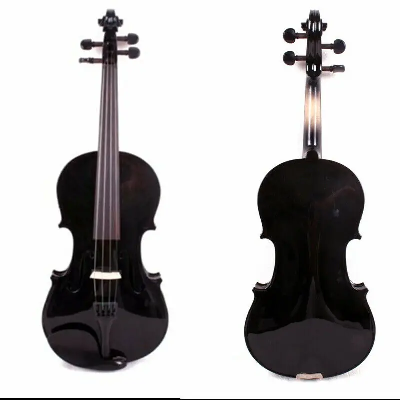 Black color solid wood brand new electric & acoustic viola 15