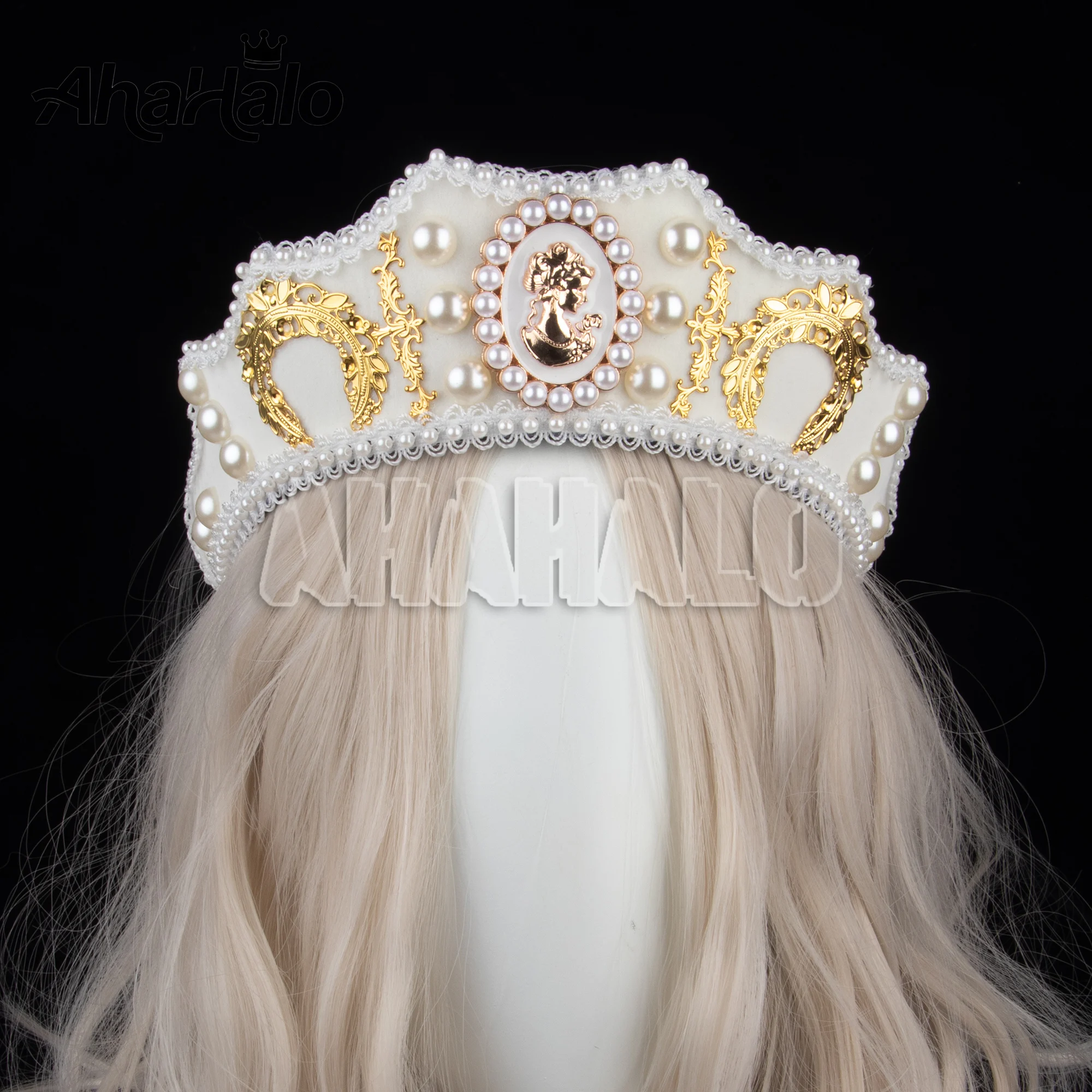 Hot Ins Foto Requisiten Handmake Gothic Lolita Stirnband Königin Dress Up Palace Stil Krone Party Kopfschmuck Fertiges Produkt