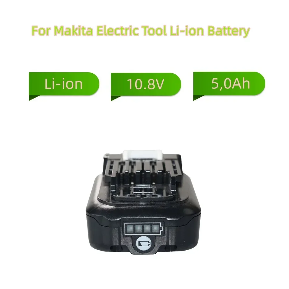 Imagem -02 - Bateria Recarregável Li-ion para Makita Ferramentas Elétricas 10.8v 3000 Mah 4000 Mah 5000mah Bl1016 Bl1015 Bl1041 Bl1021 Df331d Bl1021b Bl1020