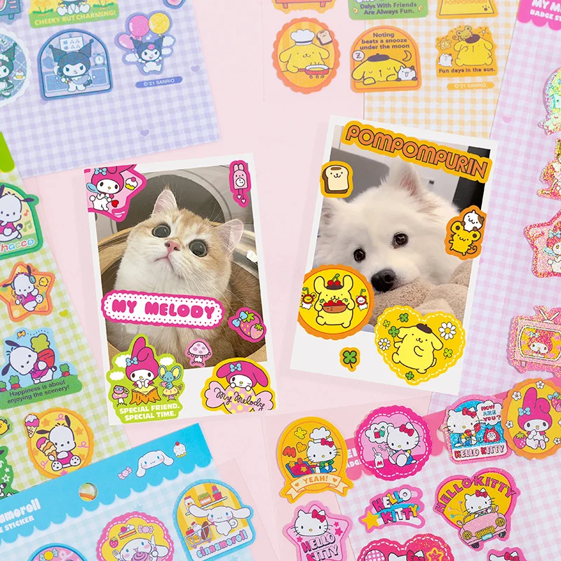 36 pcs/lot Creative Sanrio Animal PVC Stickers Cute Scrapbooking DIY Diary Decorative Sticker Album Stick Label