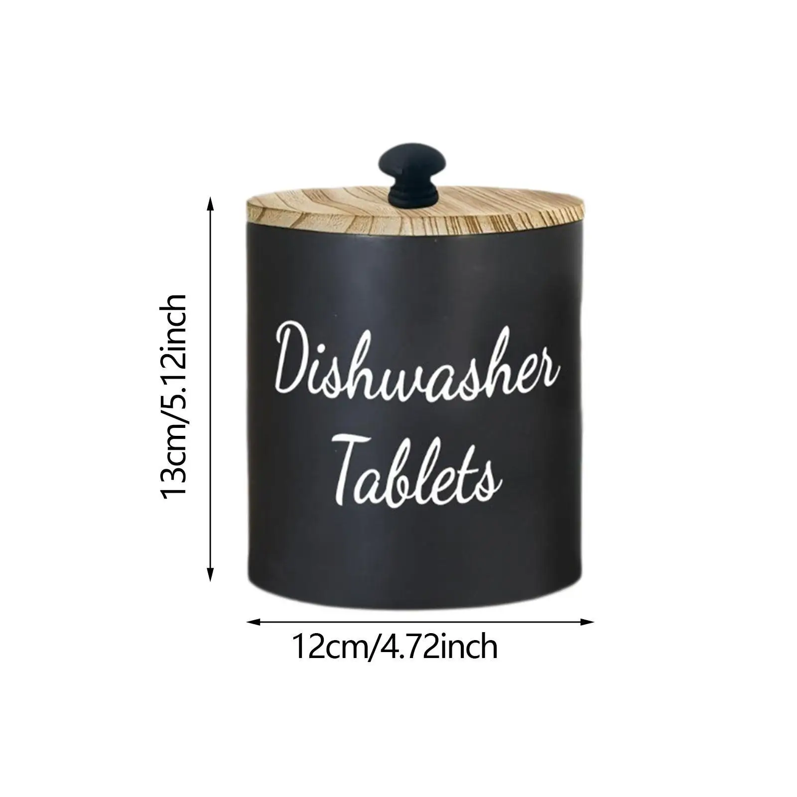 Dishwasher Pod Container Storage Box Versatile Sturdy Dustproof with Cover Wood Organizer for Bathroom Countertop Dorm view 6