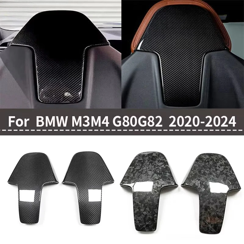 

For BMW M2 M3 M4 G80 G82 G83 G87 Dry Carbon Seat Back Shell Covers OEM Fit 3K Gloss/Matte Easy Install Factory Direct