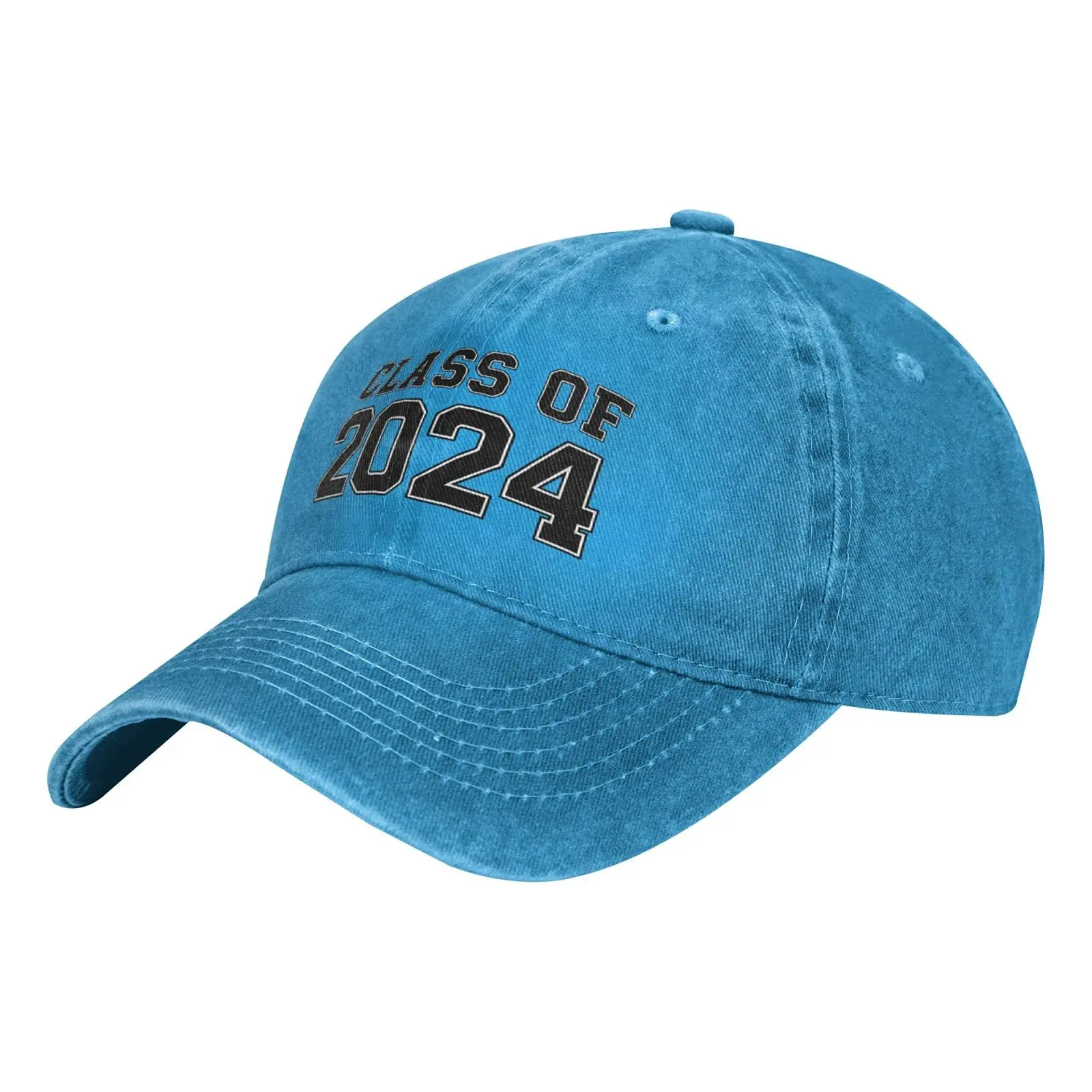 Class of 2024 Baseball Caps Senior Graduation School Slogan Cowboy Hats Unisex Adjustable Trucker Hats