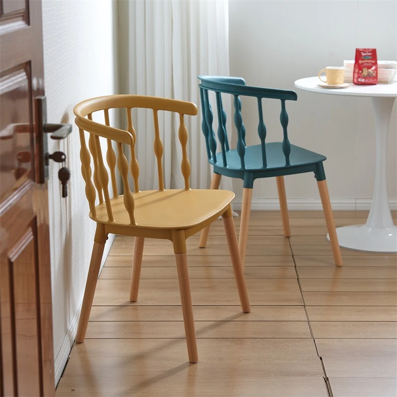 Modern Simplicity Fashion Dining Chairs Durable Plastic Anti Slip Chairs Easy Installation Strong Load Bearing Home Furniture
