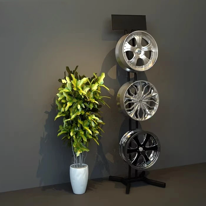 Auto Parts Display Rack Steel Bell Rack Wheel Hub Rack