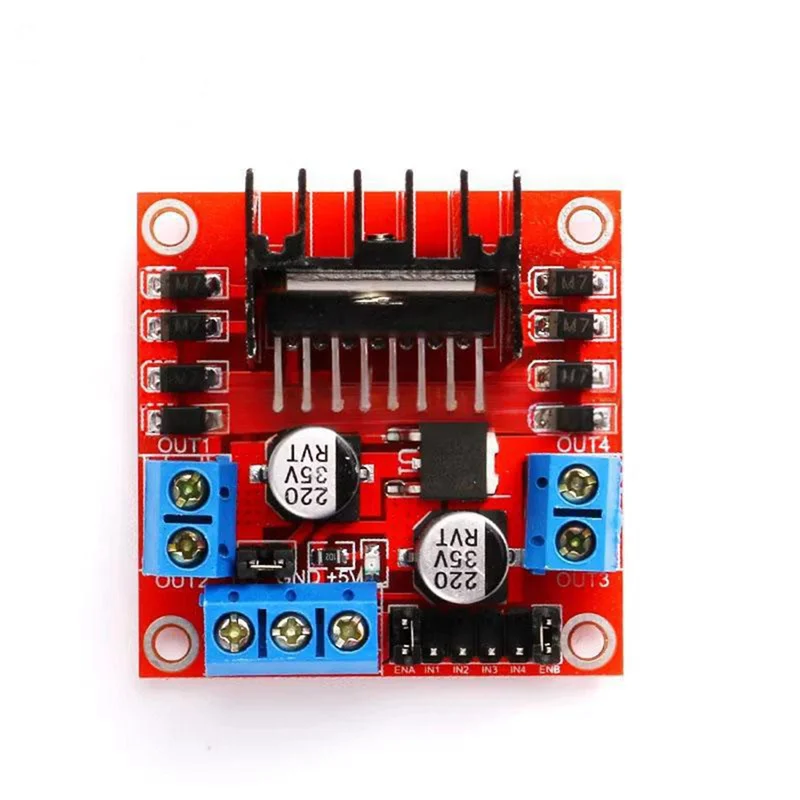 DIGIT-L298N DC-Motortreibermodul, ideal für Robotik- und Smart-Car-Projekte, Dual-H-Brücke, Schrittmotor-Treiberplatinenmodul 2 A/