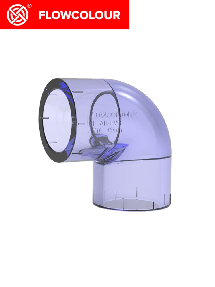 

Flow Colour Aquarium Optical-Grade 90° Elbow UPVC DN10/50 industrial Standards Deposition for Marine Fish Tank Coral Reef