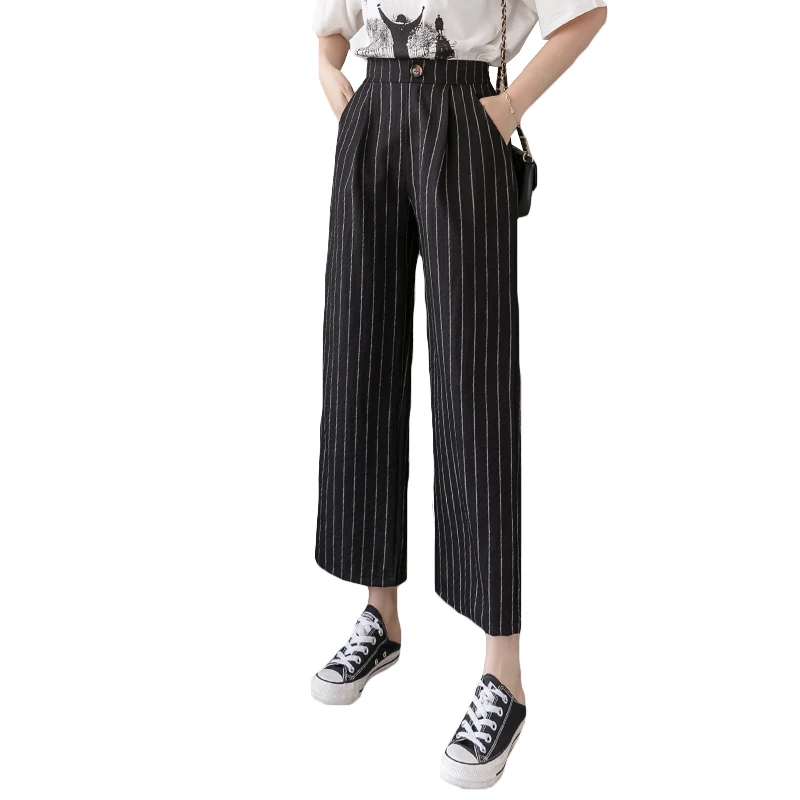 

Cheap wholesale 2021 spring summer autumn new fashion casual Popular long women Pants woman female OL plaid pants Py020