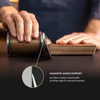 Sharpener Magnetic Knife Holder Diamond Sharpening Stone Kit with 15 and 20 Degrees Angle Roller Kitchen Accessory Rolling Knife