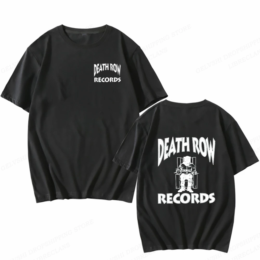 Death Row Records T Shirt Men Fashion T-shirts Cotton Tshirt Kids Hip Hop Tops Tees Women Tshirt Summer Camisetas Boy Tees 2023