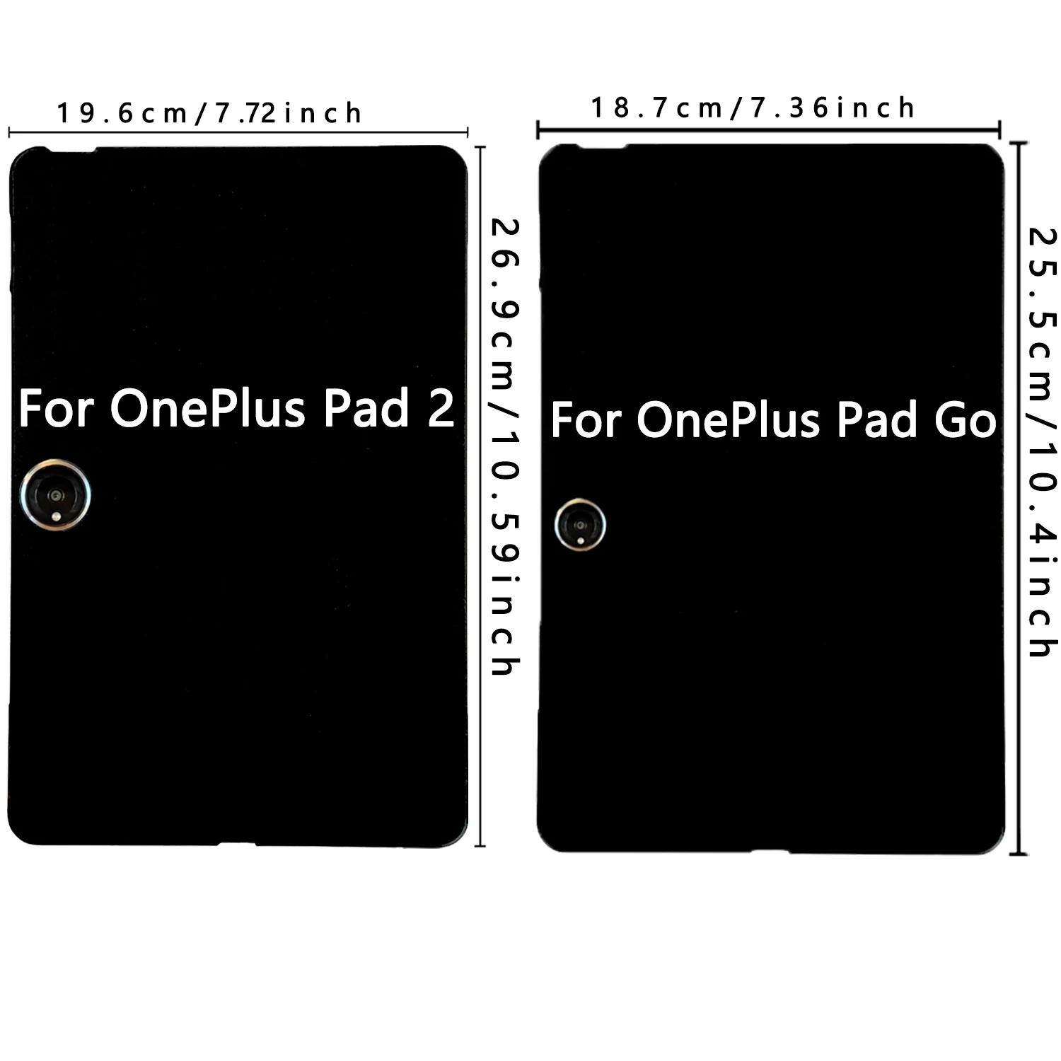 Custodia tablet per OnePlus Pad Go Case Pad 2 12.1 OnePlus Pad Lite Cover da 11 pollici Custodia morbida antiurto in silicone TPU nero Anti-goccia