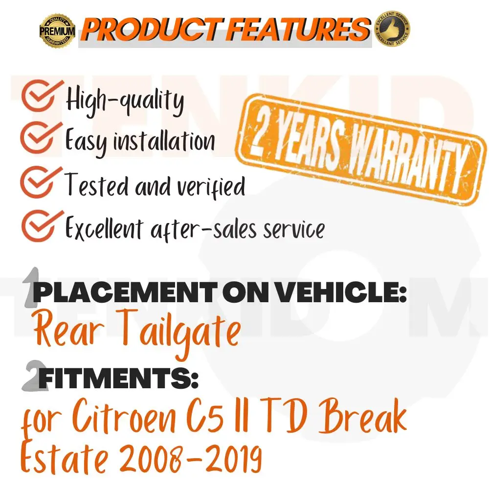 

Lift Supports for Citroen C5 II TD Break Estate 2008-2019 Tailgate Dampers Shocks Springs Arm Props Shocks