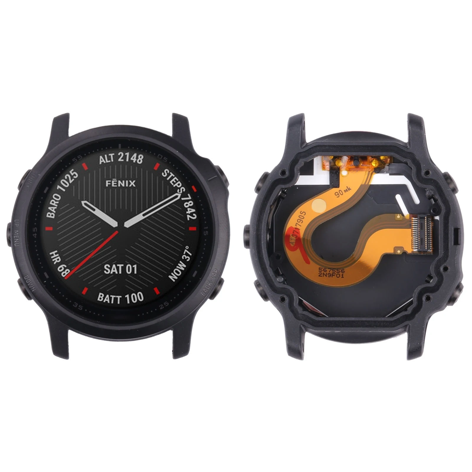 

LCD Screen for Garmin Fenix 6S with Frame and Digitizer Full Assembly