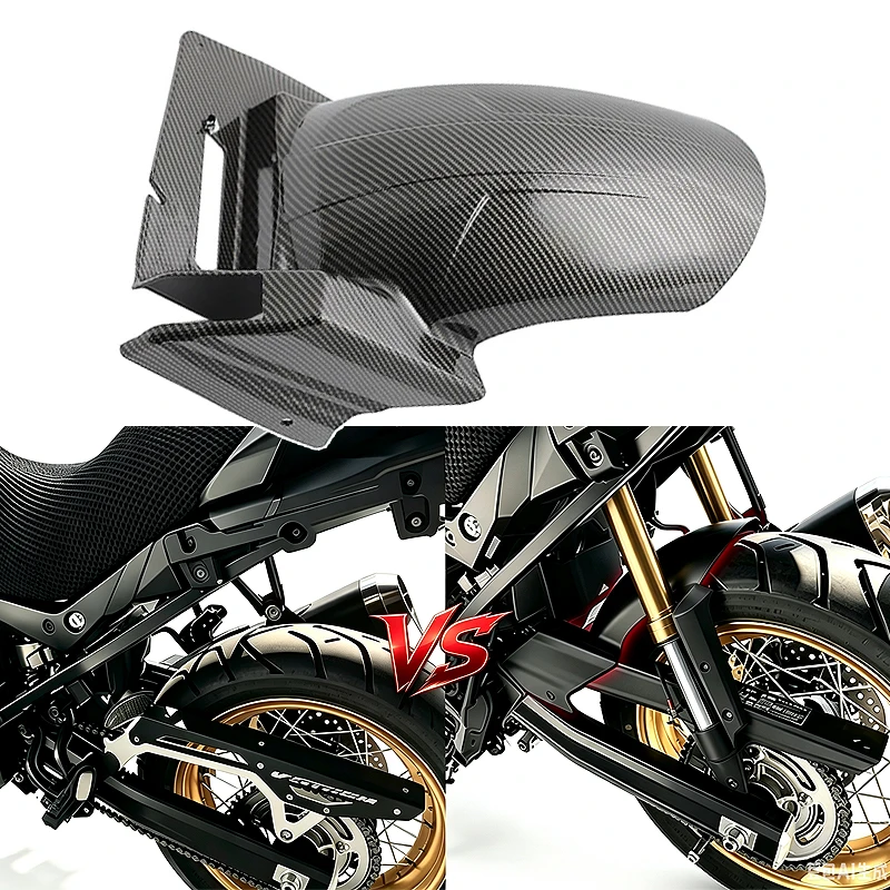 For Suzuki V-Strom 650 DL650 DL 650 V-Strom650 VStrom 650 2004-2023 2022 Carbon Black Rear Wheel Hugger Fender Mudguard Cover