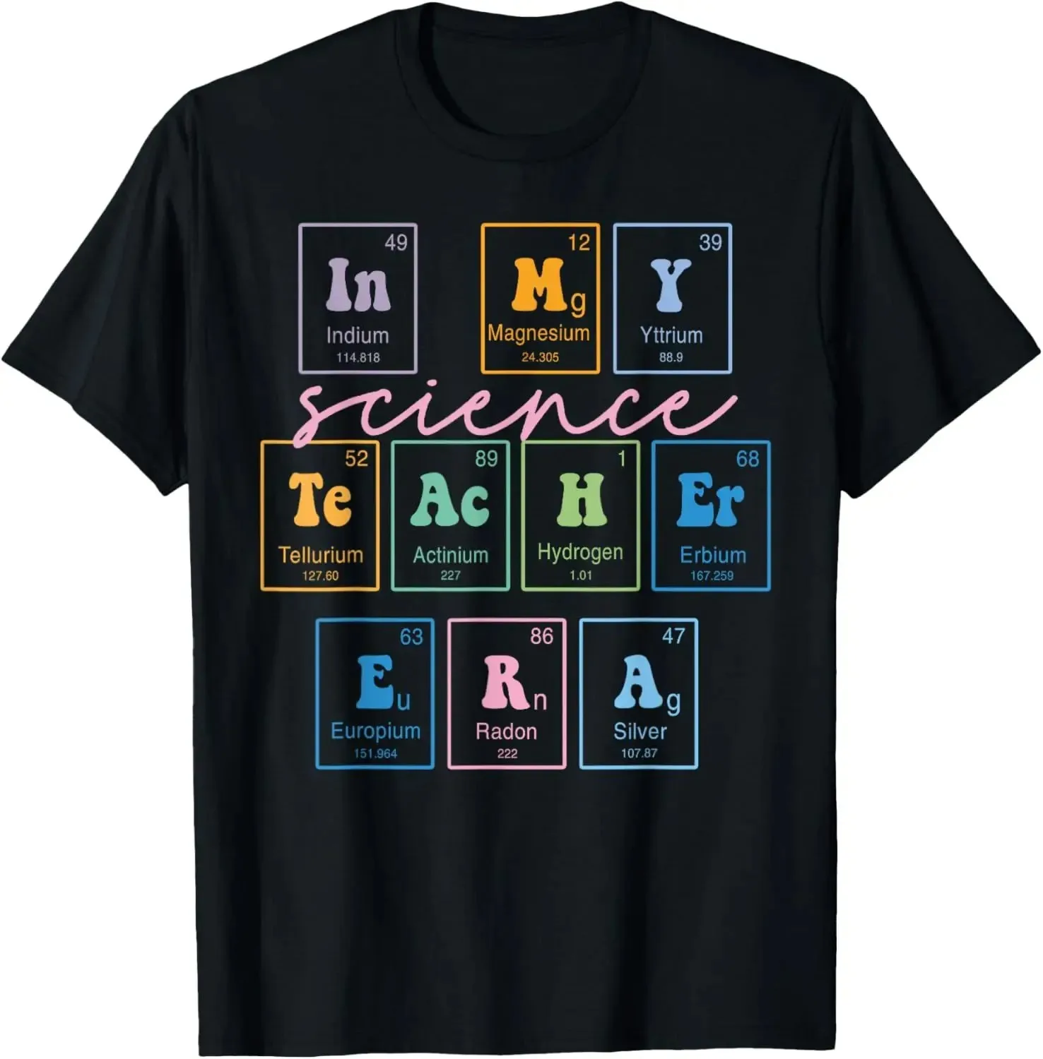 S-5XLFunny Science Teacher Chemistry Biology Physics Teacher Student T-Shirt Men Clothing Custom Printed Streetwear Harajuku