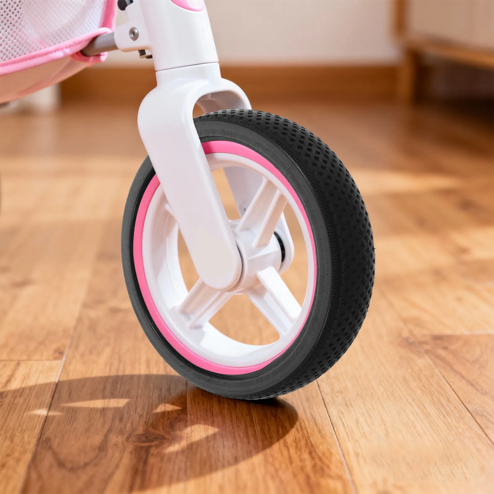 6 Inch Stroller Replacement Tire Silent Rubber Outer Wheel for Baby Walker Pram Trolley Carriage Front Back Enhanced Safety Grip
