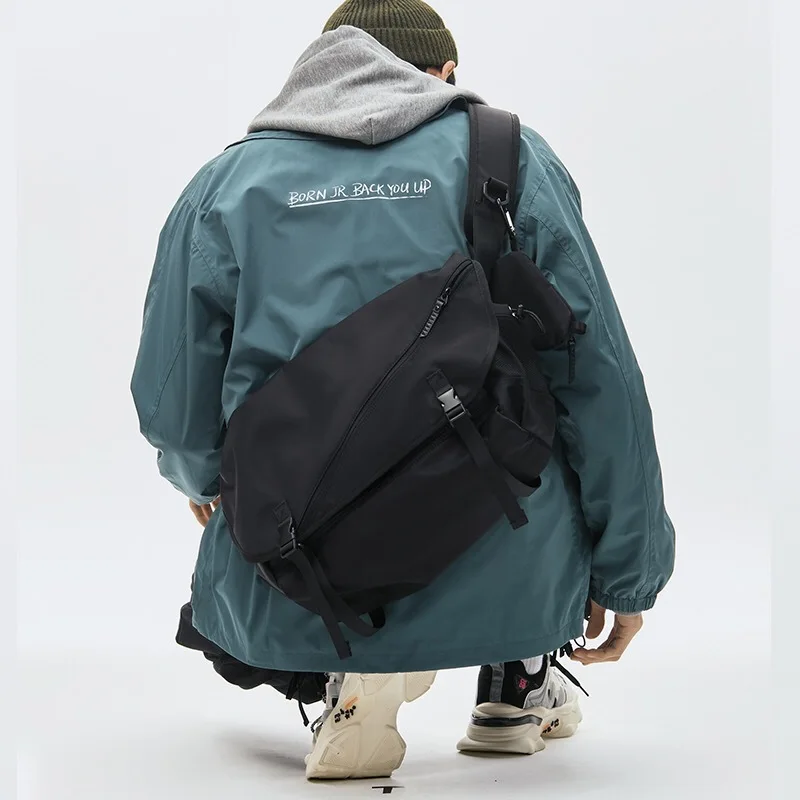 Nylonowa torba męska na ramię Japońska torba na laptopa dla nastolatków Torba męska Streetwear Torba podróżna Torby kurierskie dla mężczyzn