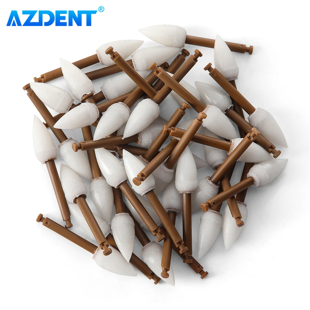 

40PCS/Box AZDENT Dental Composite Resin Polisher Polishing Tool Cup Point Disc Shape CA 2.35mm for Low Speed Handpiece