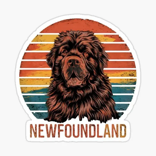 

Newfoundland Dog Jet Ski Racing Scooter Car Stickers Waterproof Personality Decal Accessories