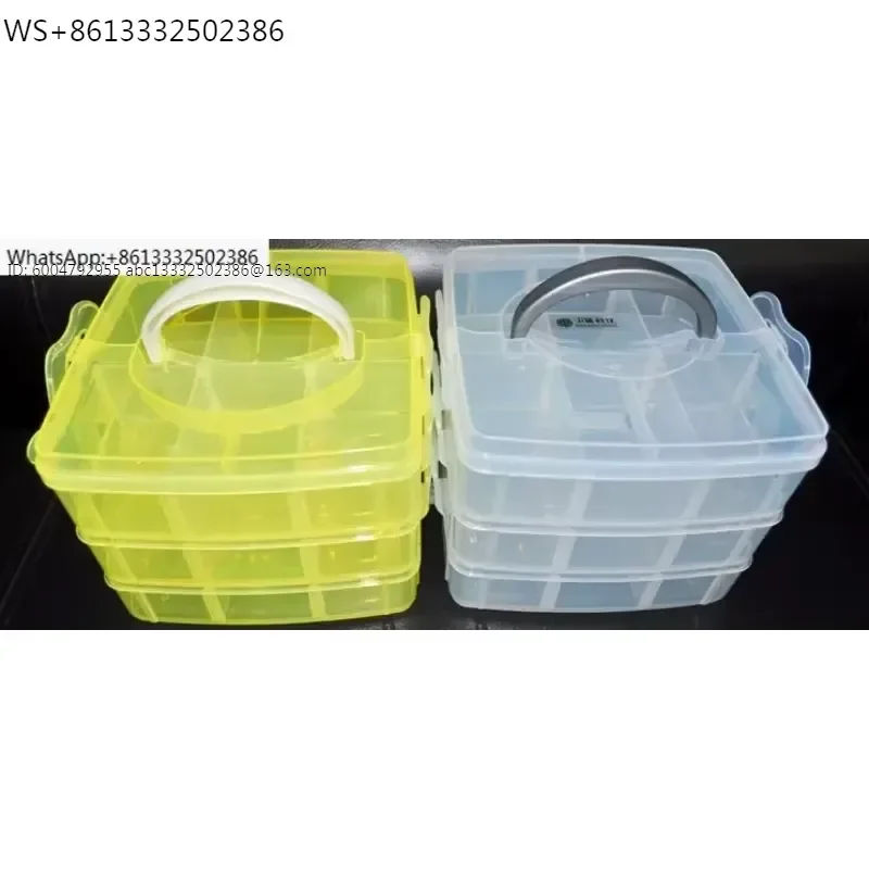Three-layer partition sample access box experimental supplies storage can be multi-layer combination
