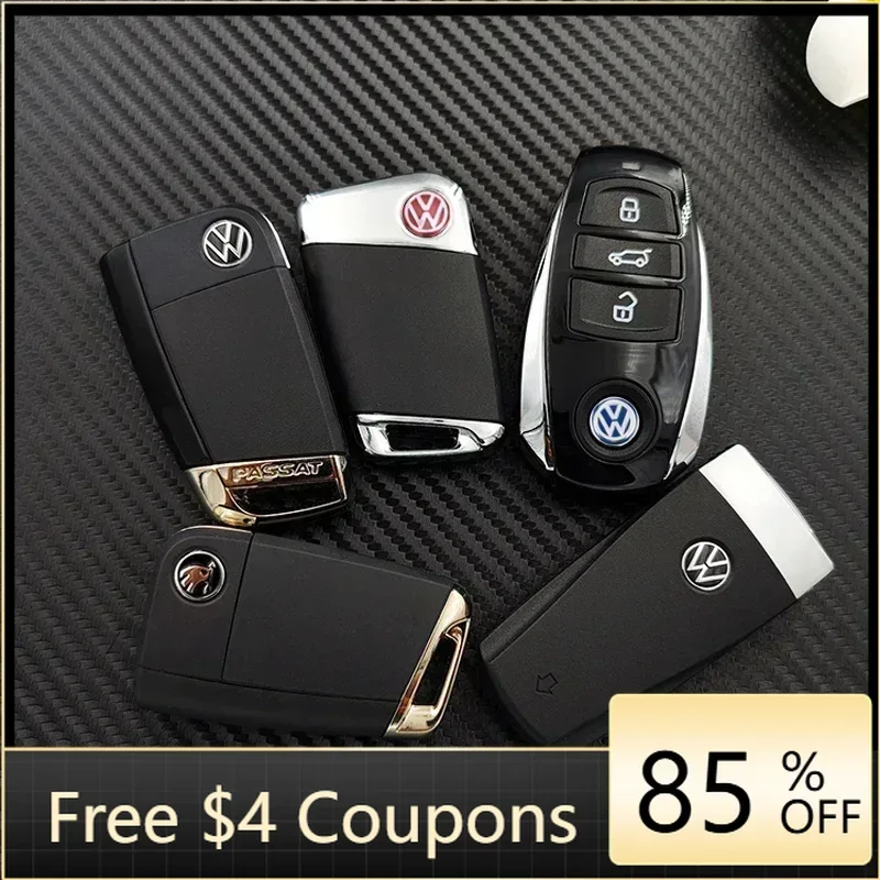 

For VW Hot 2025 New B5 VW For Volkswagen 5/10Pcs 14mm Aluminium Metal Car Styling Remote Key Stickers For Volkswagen GTI R-Line