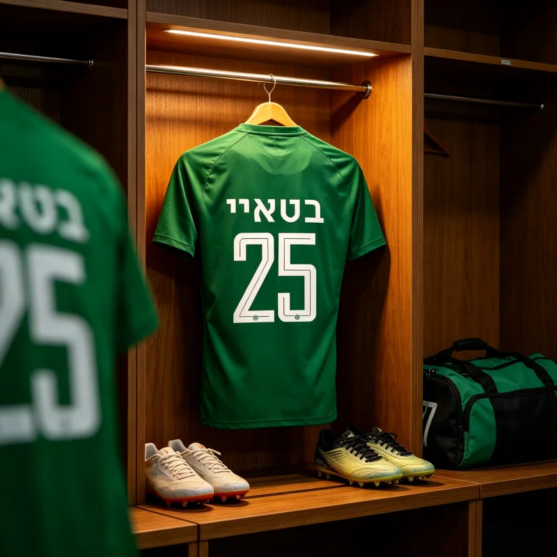 2026-27 Neues ETA Azule Nr.19 Haifa Maccabi Heimtrikot, Familienserie, 3D-gedrucktes atmungsaktives Fußball-Trainingsoberteil – Detail 4