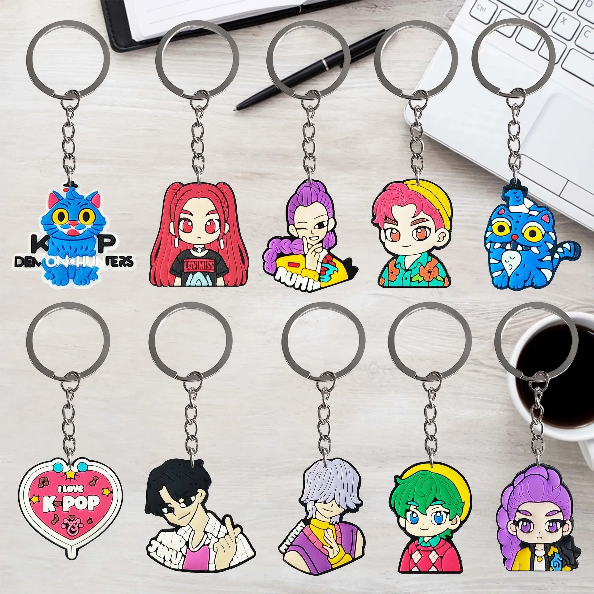 15 Styles Singer PVC Soft Keychains Fashion Backpack Charms Cute Mini Pendant Fine Small Gift For Teens Wholesale Shop Stock