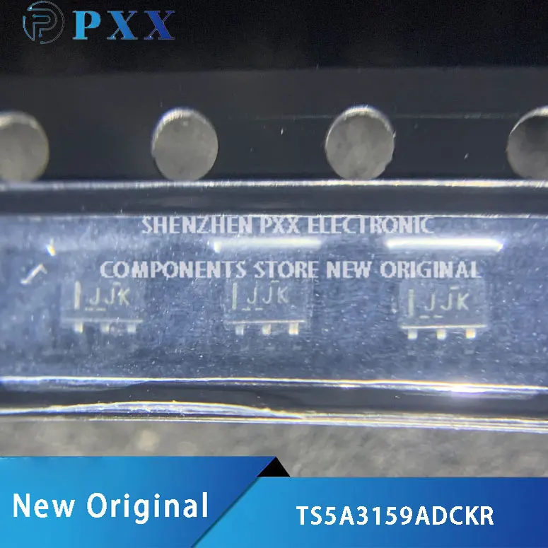 5Pcs TS5A3159ADCKR New Original TS5A3159A 1-Ω, 5-V, 2:1 (SPDT), 1-channel general-purpose analog switch  SC-70-6