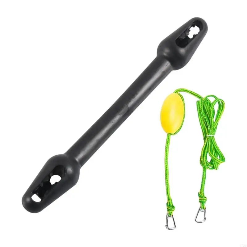 M76E Boat Dock Line Buffer Mooring Snubber with Rubber Absorber Body and Loop Attachment Design for Boat Docking Use