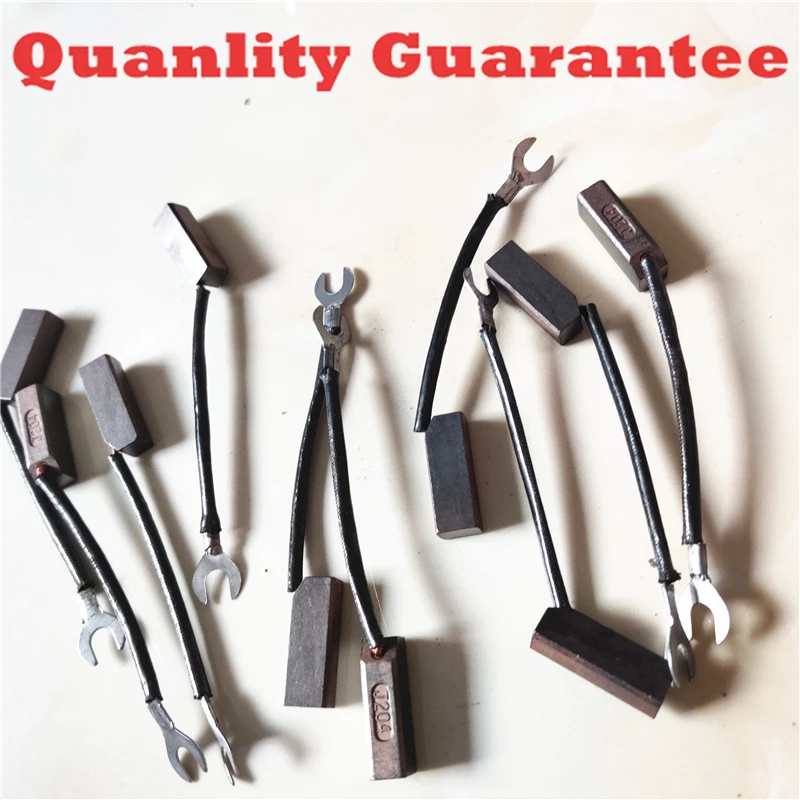 20pcs J204 brush 8x10x25mm Replacement Electric Tool Carbon Brush 8X10X32mm 8X12X32mm 12X12X32mm 12X12X40mm