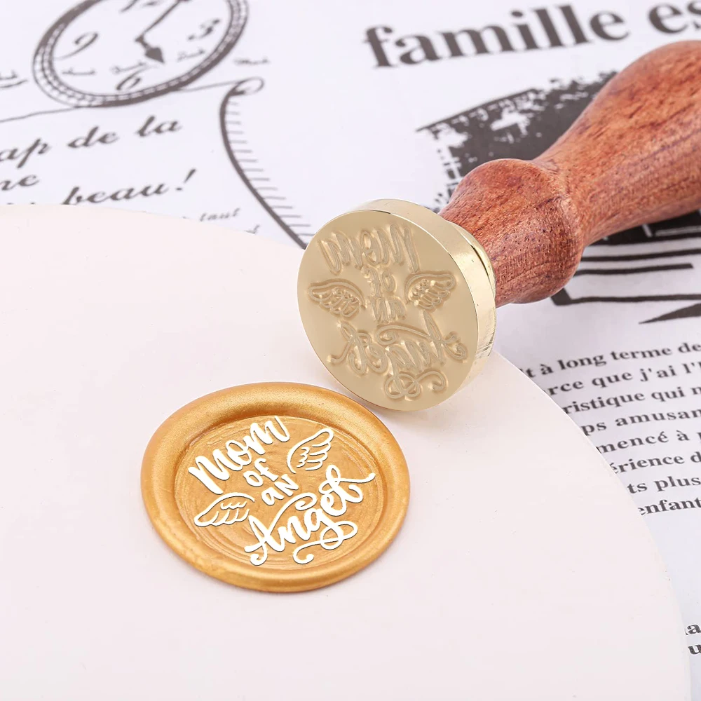 Happy Mother's Day Wax Seal Stamp Set Kit Wax Seal Stamp with Handle Sealing Wax Beads For DIY Invitation Envelope Gift Wrapping view 4
