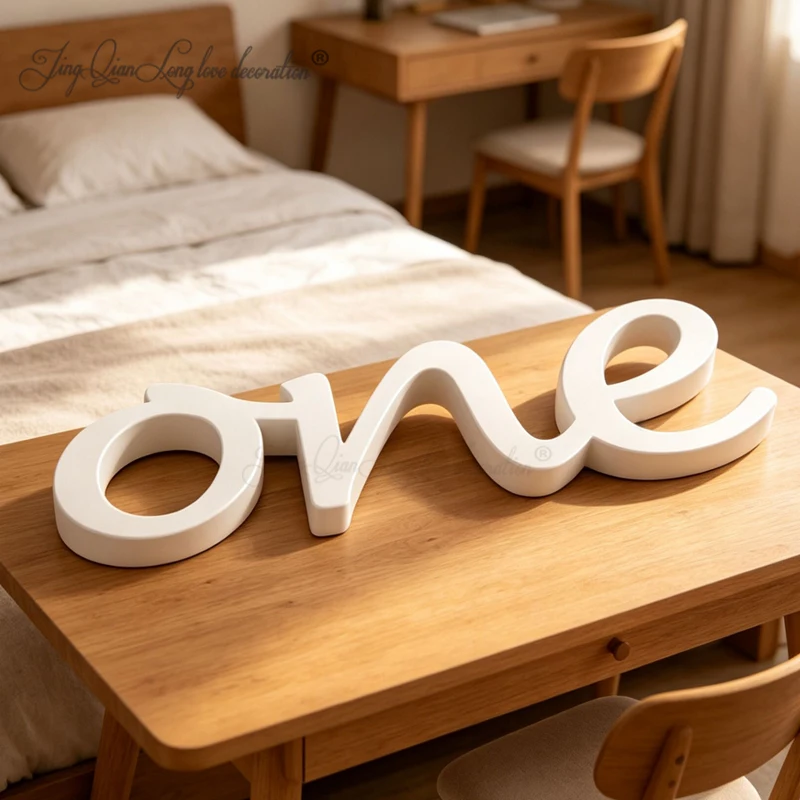 Custom Wooden Sign Photo Prop 'One' Number One Personalized Wooden Number for Events Decor